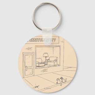 Porte-clés Chats griffant des meubles