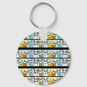 Porte-clés Chats Kitty Lineup Colorful