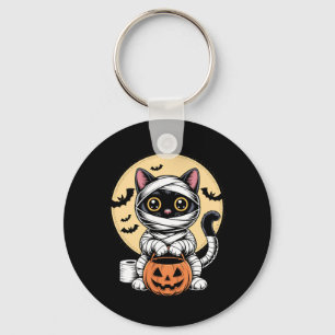 Porte-clés Chatte Noire Momie Hommes Femmes Enfants Halloween