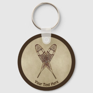 Porte-clés Chaussures À Neige Sur Papier Ancien