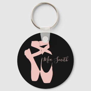 Porte-clés Chaussures pointes de ballon rose