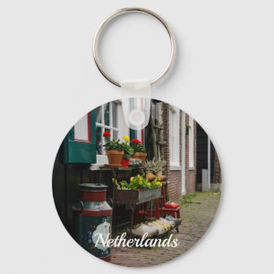 Porte-clés Chaussures traditionnelles en bois hollandais sur