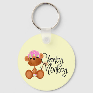 Porte-clés Cheeky Monkey - Girl Tshirts et cadeaux