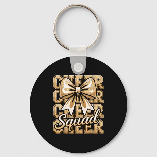 Porte-clés Cheer Squad Gold Funny Srt Cheerleader Cheerleadin (Recto)