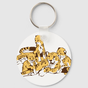 Porte-clés Cheetah Family