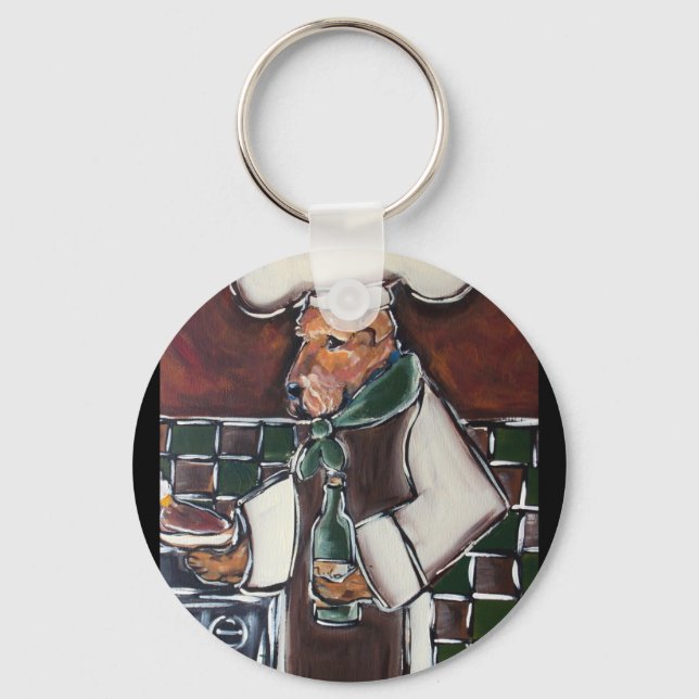 Porte-clés Chef Airedale (Recto)