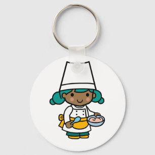 Porte-clés Chef / Baker Girl en cuisine d'Apron