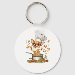 Porte-clés Chef Chihuahua � Maître Chien Culinaire