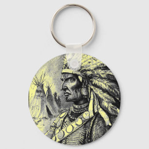 Porte-clés Chef indien américain