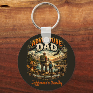 Porte-clés Chemise Adventure Dad – Camping en plein air vinta
