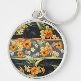 Porte-clés Chemise Aloha Retro et Hibiscus