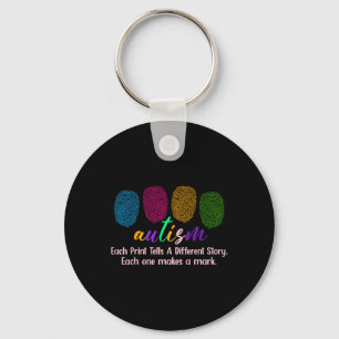 Porte-clés Chemise Autisme Empreinte1