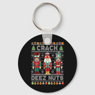 Porte-clés Chemise Casse-Noisettes Deez Nuts Drôle Noël dégue