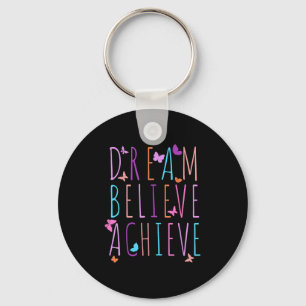 Porte-clés Chemise D'Affirmation Pour Filles Papillon Rêve Cr