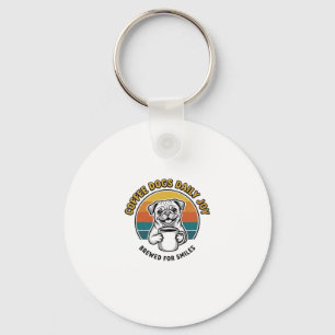 Porte-clés Chemise de chien de café Design de mug de chiot gr