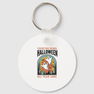 Porte-clés Chemise de compte à rebours d'Halloween Graphique
