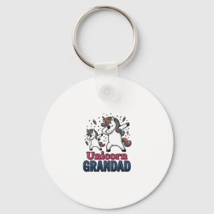 Porte-clés Chemise de conception de gravure vintage grand-pèr