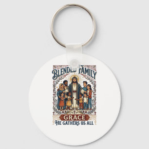 Porte-clés Chemise de famille recomposée Jésus Chemise chréti