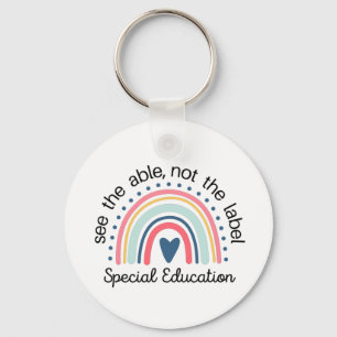 Porte-clés Chemise de l'enseignant de l'éducation spéciale, E