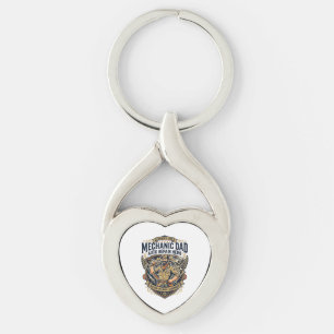 Porte-clés Chemise de Mécanicien de la Fête des Pères Papa Dr