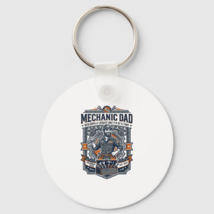Porte-clés Chemise de Mécanicien de la Fête des Pères Papa Dr