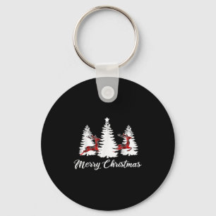 Porte-clés Chemise de Noël pour femmes Buffalo à carreaux Ren