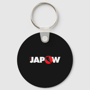 Porte-clés Chemise de ski Japon Japow Powder Skiing Drapeau j