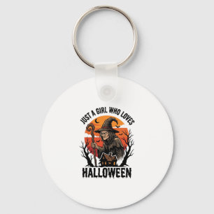 Porte-clés Chemise de sorcière Halloween Gravure vintage Cost