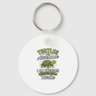 Porte-clés Chemise drôle de tortue géniale Vintage Turtles_1