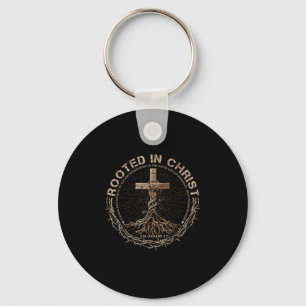 Porte-clés Chemise Enracinée En Christ, Chemise Jésus, Croix 