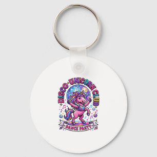 Porte-clés Chemise graphique du club de licorne disco Licorne