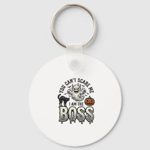 Porte-clés Chemise Halloween Boss Ghost Gravure Vintage Desig