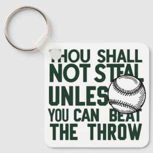 Porte-clés Chemise Humour volante de baseball