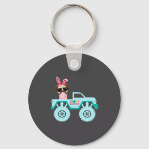 Porte-clés Chemise Pâques Dragon Barbu Lapin Chevauchant