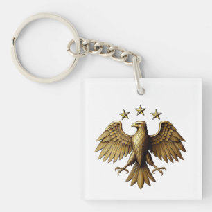 Porte-clés Chemise Syrienne Moderne à Emblème d'Aigle d'Ident
