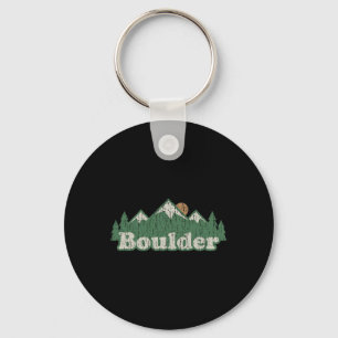 Porte-clés Chemise T Boulder Colorado Co Vintage Randonnée Mo
