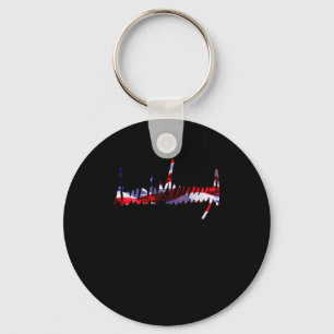 Porte-clés Chemise Trump Signature Drapeau Usa 4 Juillet 2024