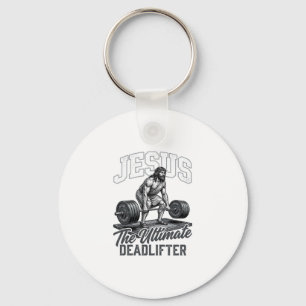 Porte-clés Chemise Vectorielle Vintage Jésus Ultimate Deadlif