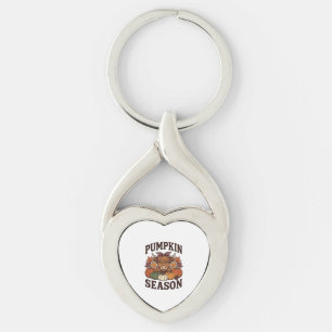 Porte-clés Chemise vintage de saison de citrouille de vache d