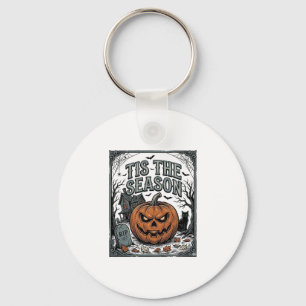 Porte-clés Chemise Vintage Halloween Citrouille Chat C'est La