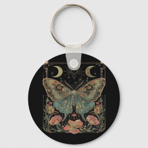 Porte-clés Chemise Whimsigoth Moth, T-shirt papillon botaniqu