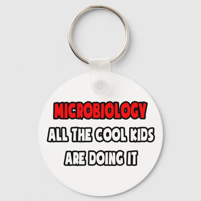 Porte-clés Chemises et cadeaux de Microbiologiste amusants (Recto)