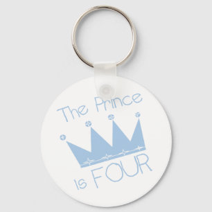Porte-clés Chemises et cadeaux Prince Crown 4th Birthday
