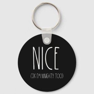 Porte-clés Chemises Naughty And Nice Couples Pour Noël Jk N