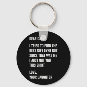 Porte-clés Cher papa Citation drôle de la fête des pères de l