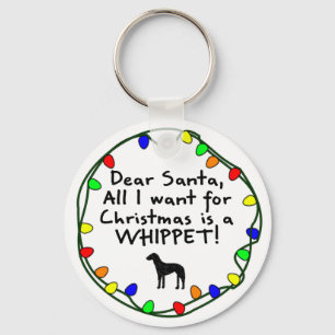 Porte-clés Cher Père Noël Whippet