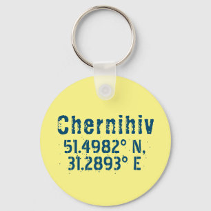 Porte-clés Chernihiv Ukraine Latitude & Longitude désistée