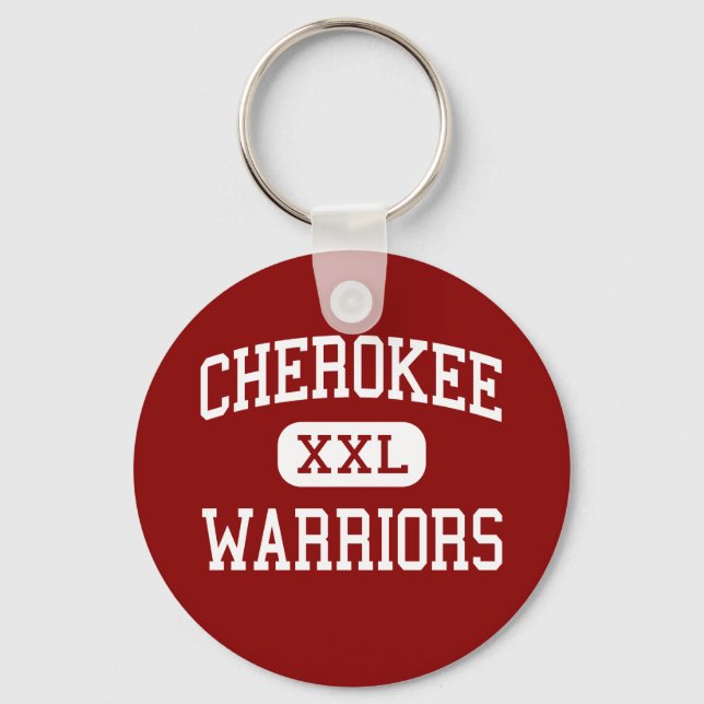Porte-clés Cherokee - Guerriers - Lycée - Canton Géorgie (Recto)