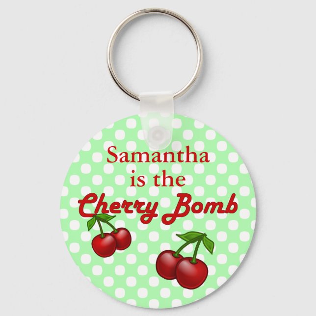 Porte-clés Cherry Bomb Porte - clé personnalisé (Recto)