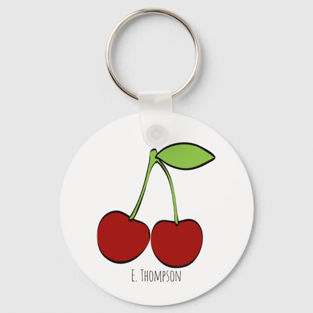 Porte-clés Cherry Illustration Porte - clé (Recto)
